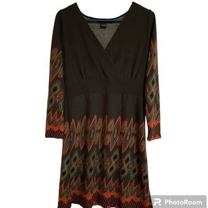 Radzoli Sweater Dress Thanksgiving Women’s Small Fall Midi Long Sleeve Brown